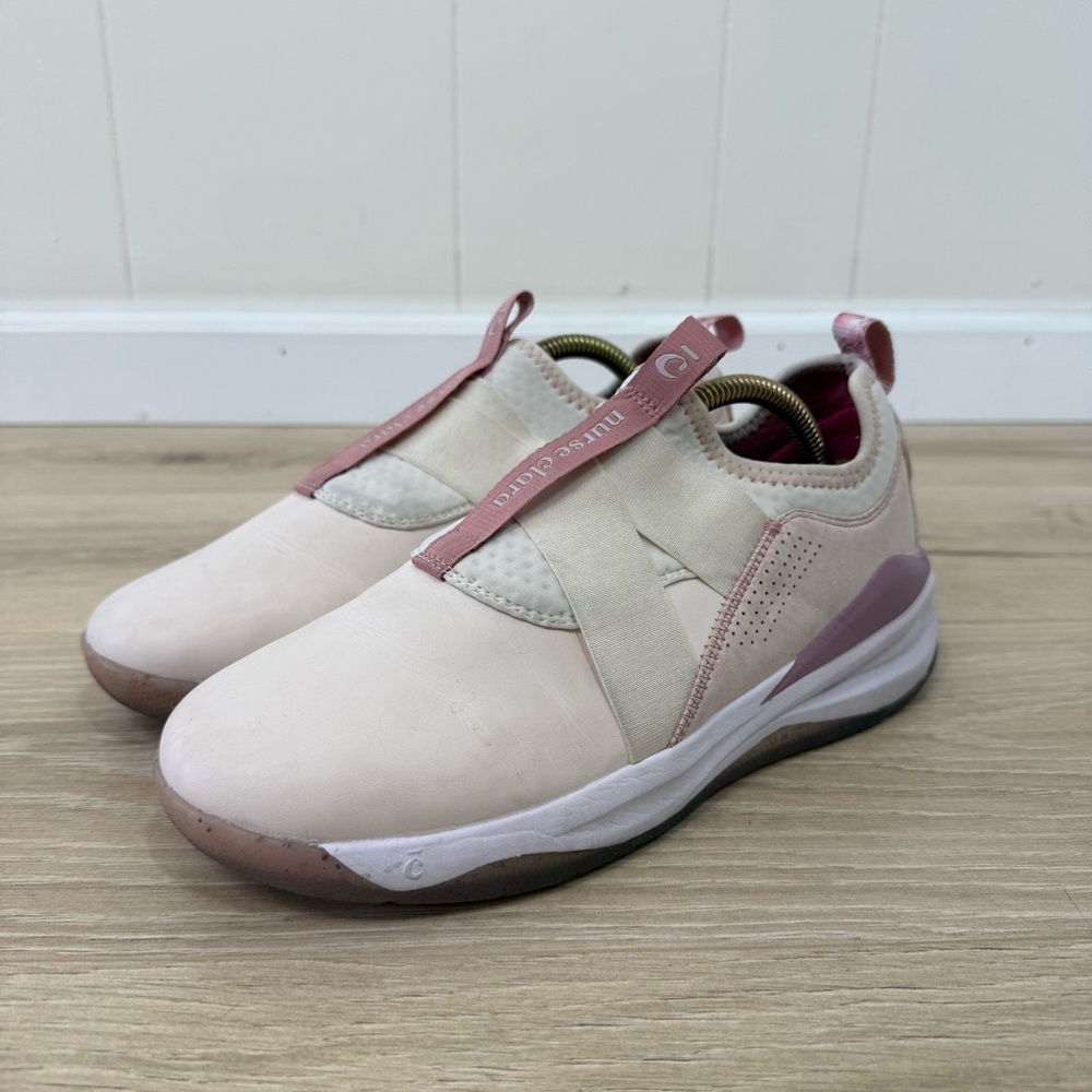 Clove X Nurse Clara Pink Slip On Nursing Shoes